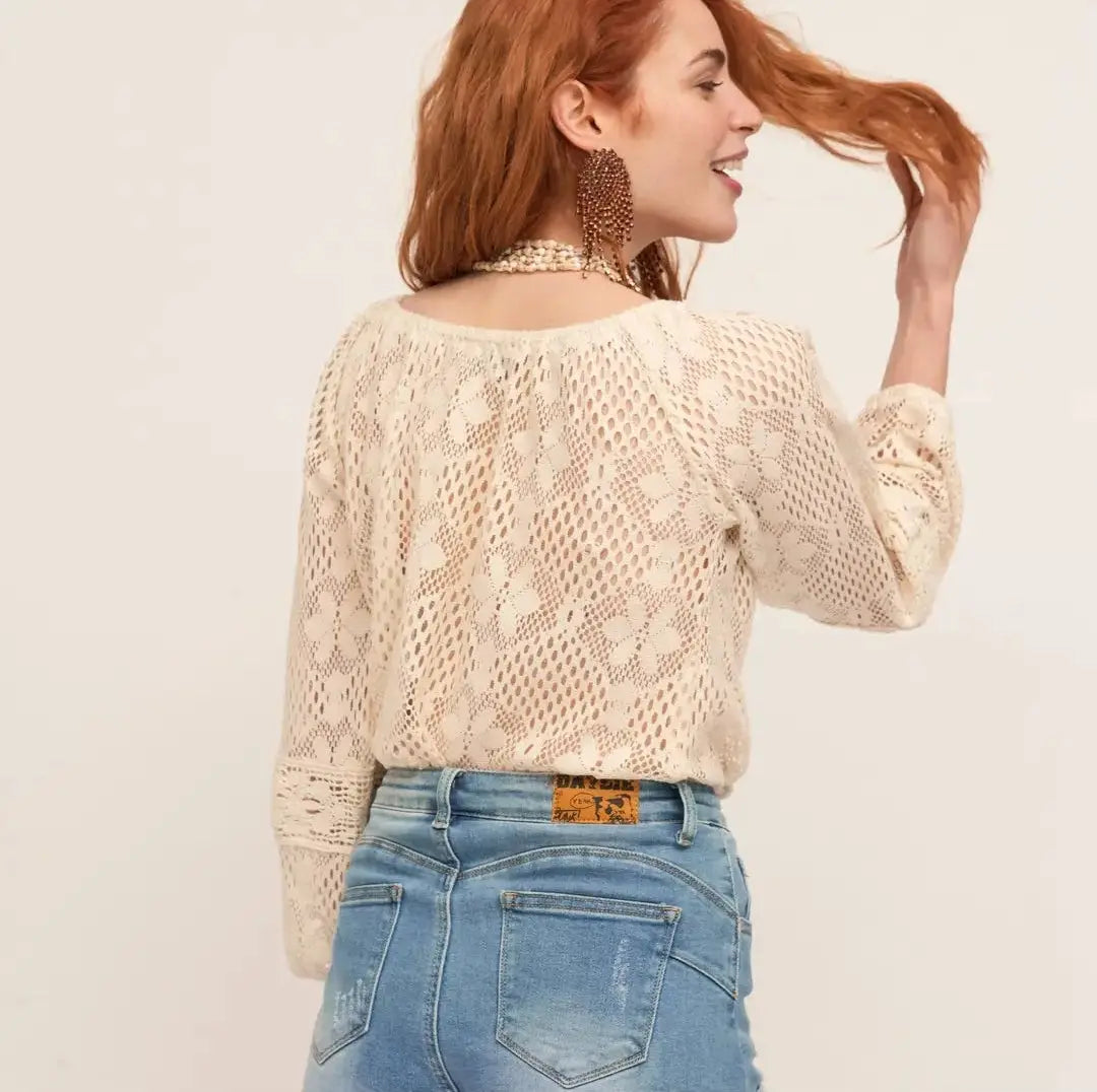 Marina Seashell Crochet Top Lotus & Lace