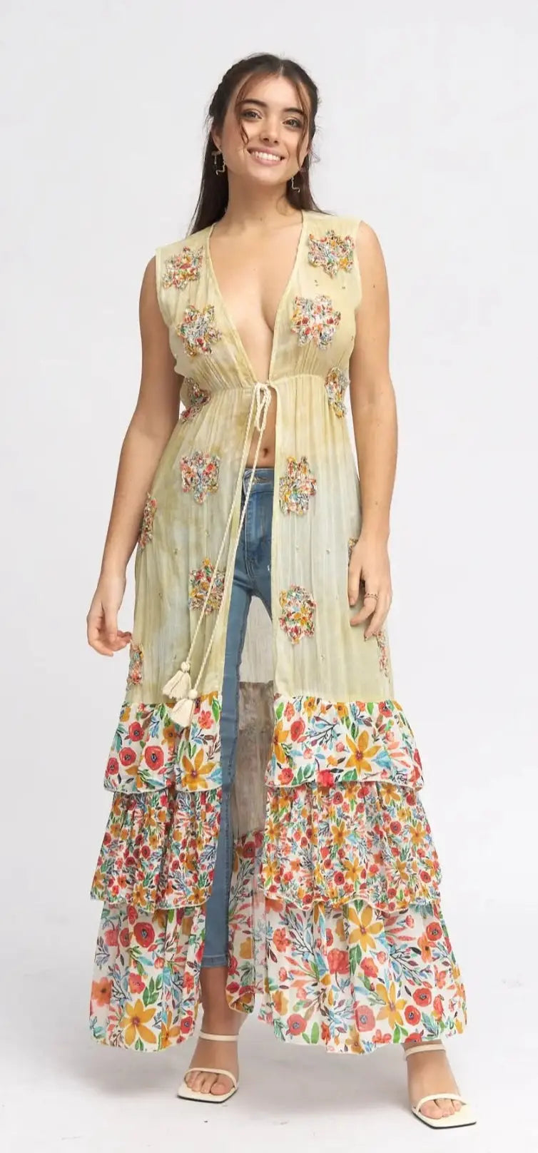 Rose Patchwork Cardigan Lotus & Lace