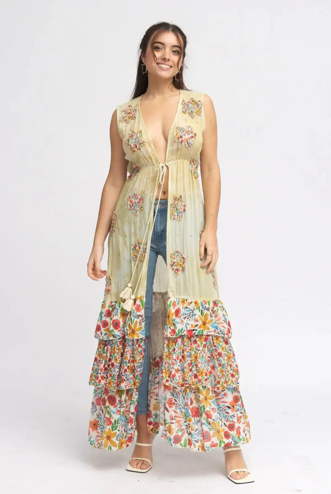 Rose Patchwork Cardigan Lotus & Lace