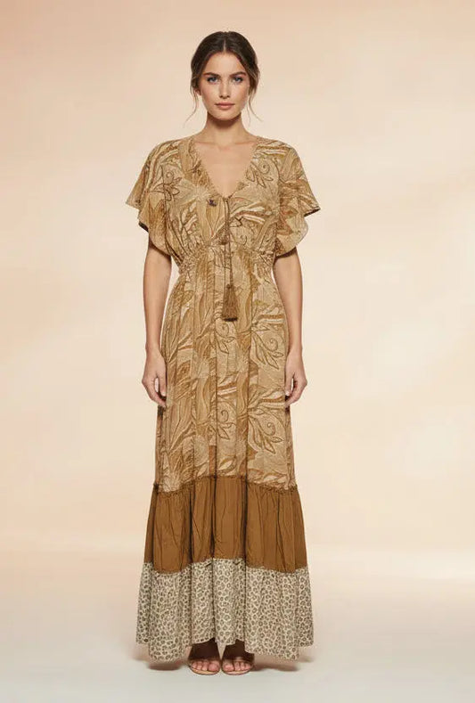 Celine Maxi Dress Lotus & Lace
