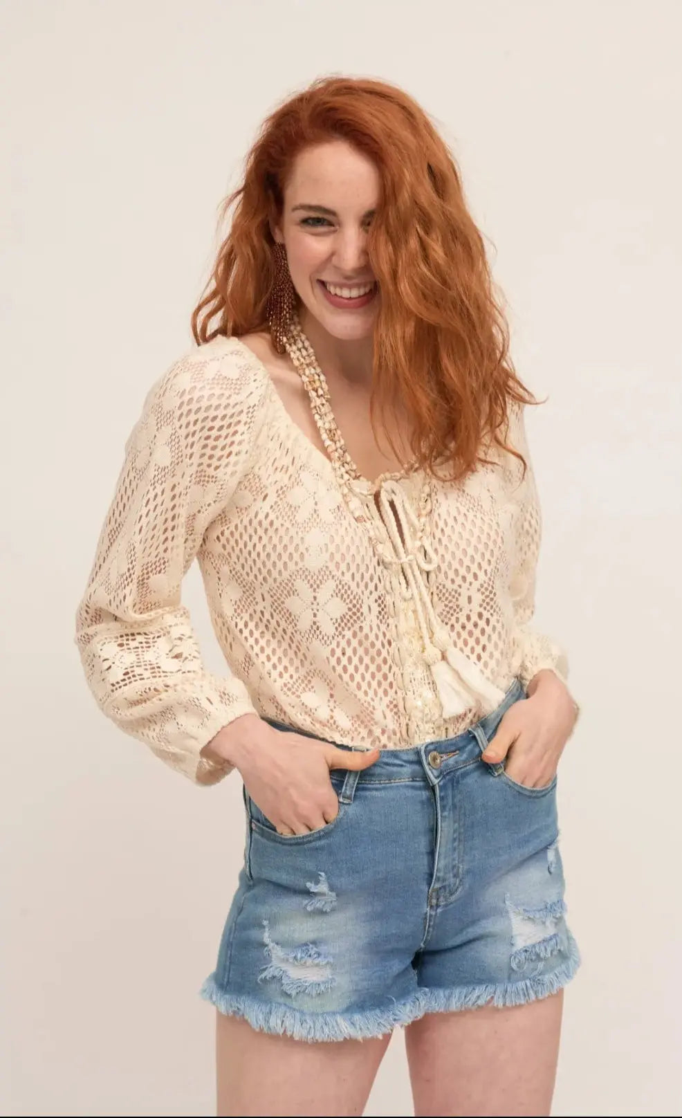 Marina Seashell Crochet Top Lotus & Lace
