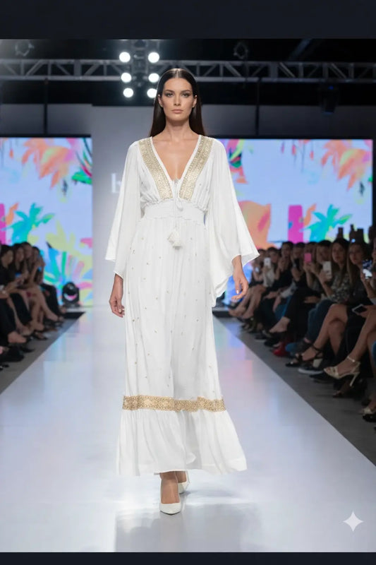 Aurelia Maxi Dress Lotus & Lace